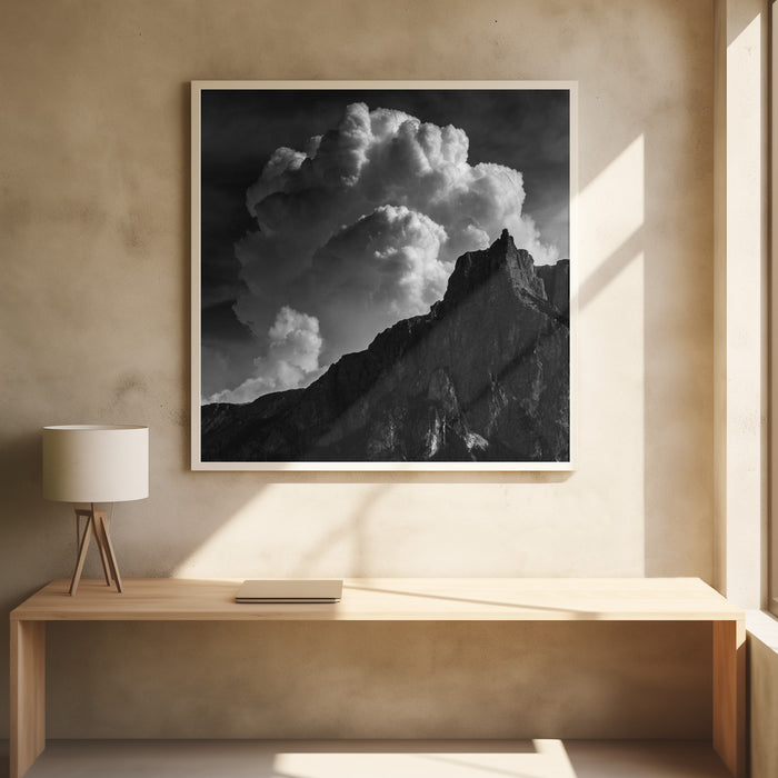 santnerspitze Square Poster Art Print by Andy Dauer
