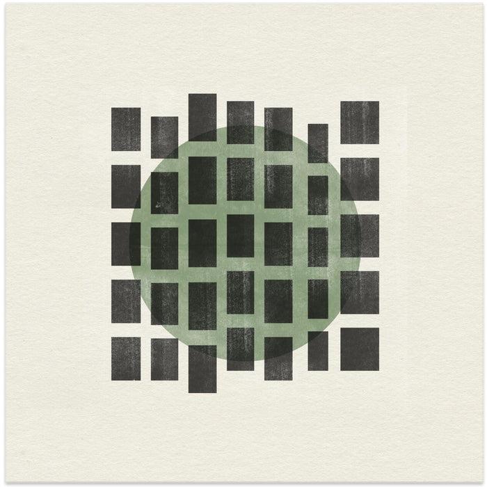 Minimalist Japandi 01 Square Canvas Art Print