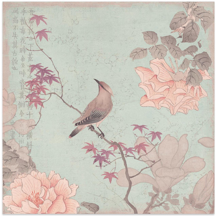 Chinoiserie No2 Square Canvas Art