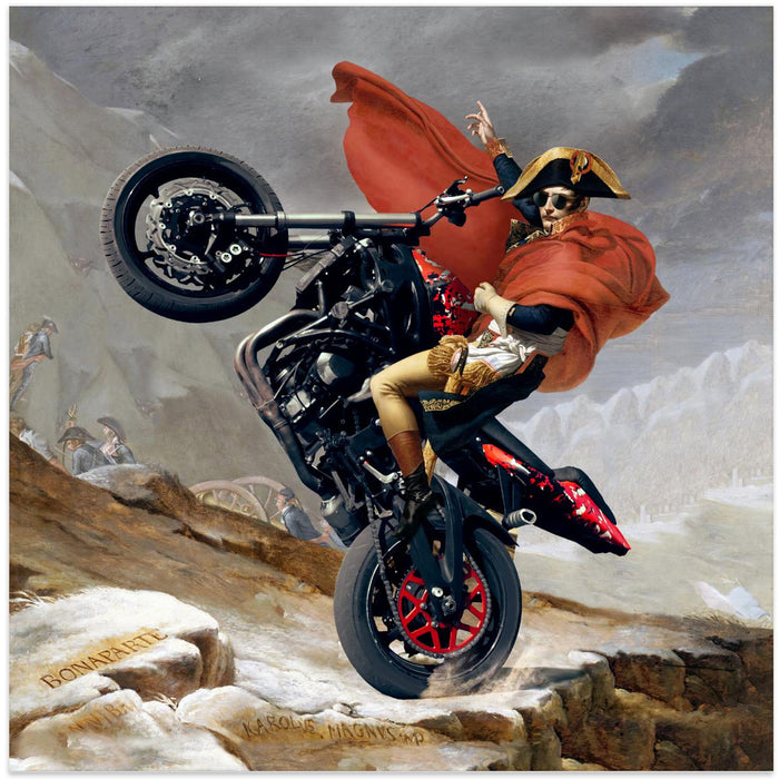 Vroom Vroom! Square Canvas Art