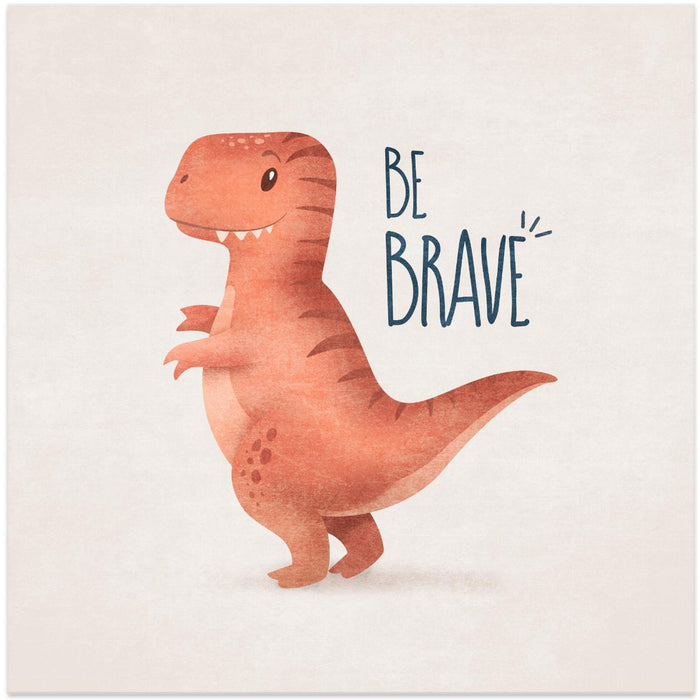 Dino Trex Square Canvas Art