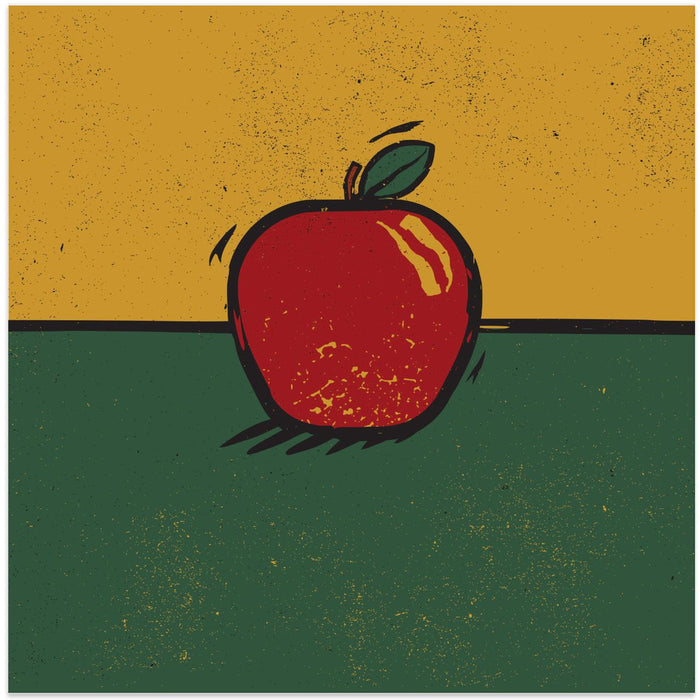 Apple Square Canvas Art Print