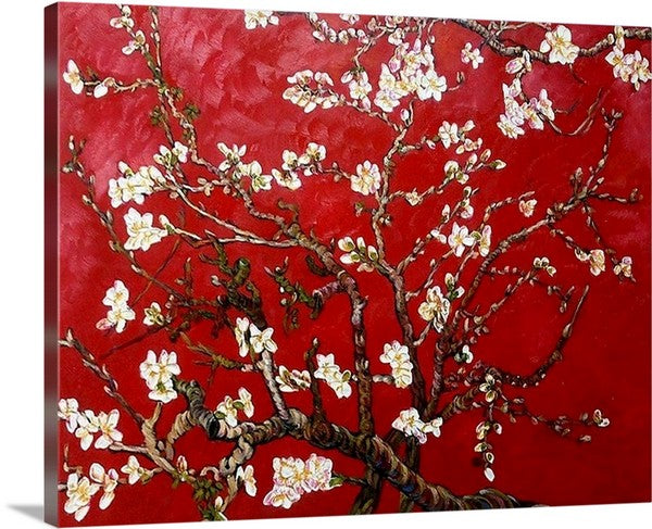 Red Almond Blossom by Vincent van Gogh Canvas Prints Art Classic Artwork