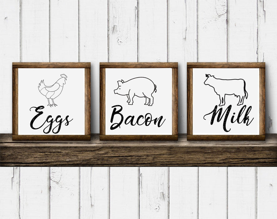 Rustic Farmhouse Kitchen wood Signs