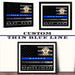 Custom Thin Blue Line Flag framed 11x14 : Promotion