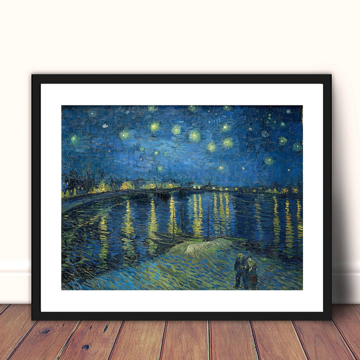 Starry Night over the Rhone by Vincent Van Gogh Classic Art