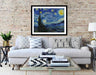 Starry Night Vincent Van Gogh Artwork Framed Art Canvas Prints