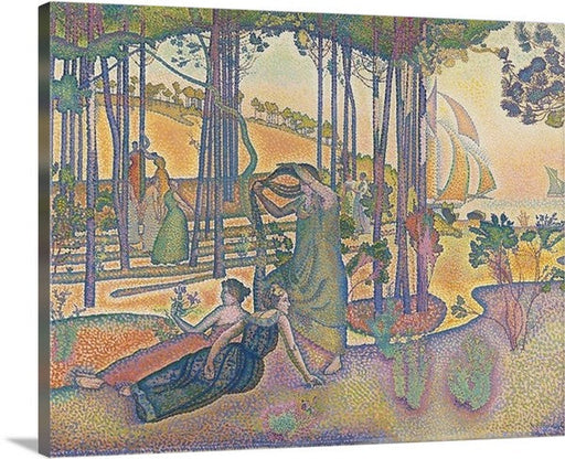 The Evening Air by Henri-Edmond Cross Canvas Classic Artwork