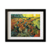 The Red Vineyards by Vincent Van Gogh Framed Classic Art Canvas