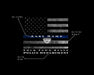 Thin Blue Line Flag Custom art for Police officer gift Art Picture Frame Store New Jersey