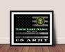 Thin Green Line frame art marines navy army coast guard marines 