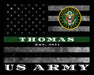 Thin Green Line frame art marines navy army coast guard marines 