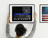 US Air Force Thin BLUE Line Flag wall art for US Air Force