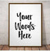 Word art quote home decor art print Picture Frame Store New Jersey