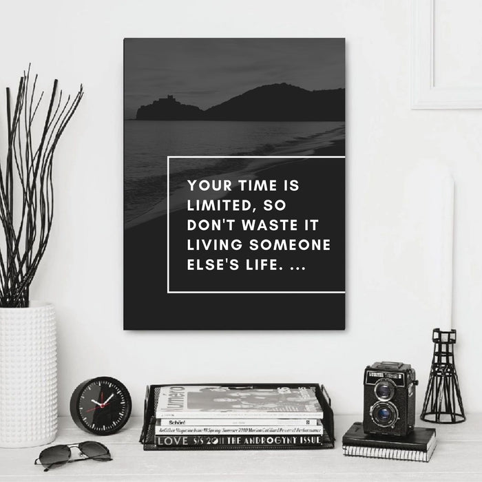 Your time is limited Word art quote 14x18 frame