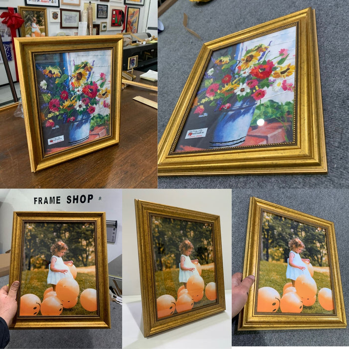 Gold Ornate 11x26 Picture Frame Vintage  11x26 Frame 11 x 26  11 x 26
