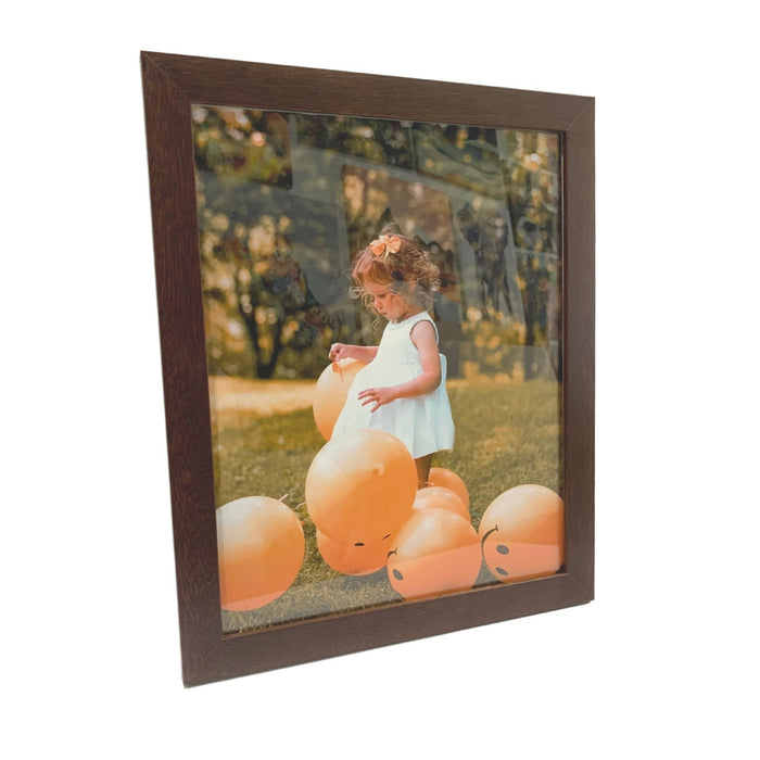 Brown Wood 9x33 Picture Frame 9x33 Frame Poster Photo