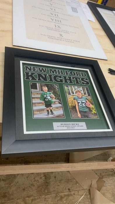 Field Hockey High School Senior Award Night Gift Idea - Jersey Print Frame - Modern Memory Design Picture frames - New Jersey Frame shop custom framing