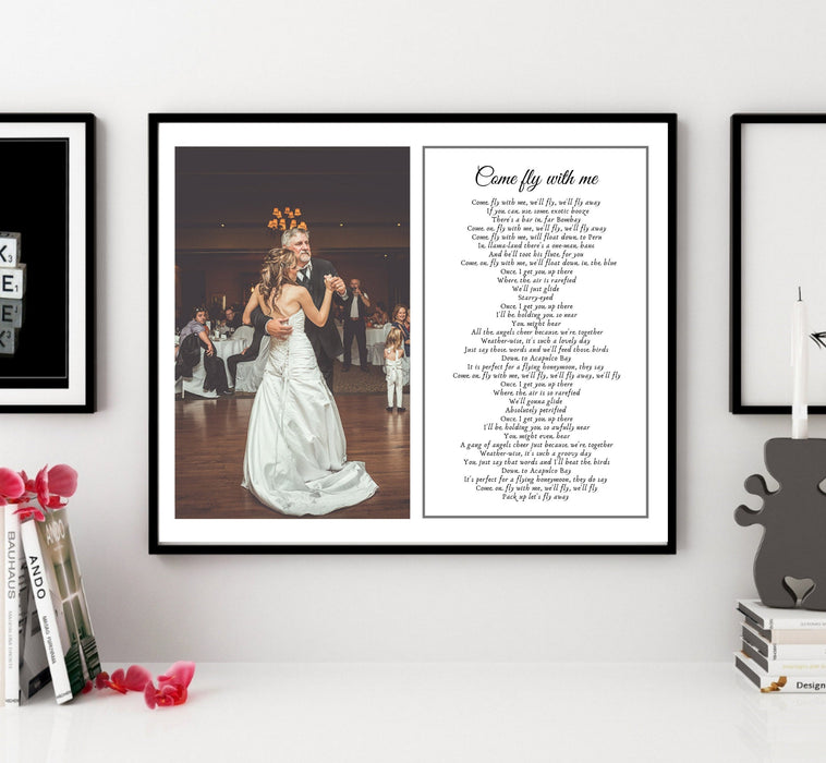 Father Of The Bride Wedding Dance Framed art gift Father Daughter Dance