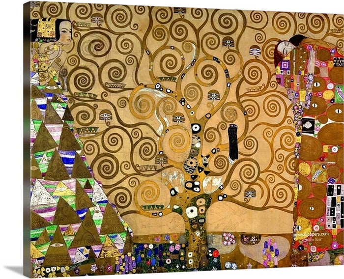 The Tree of Life 1909 by Gustav Klimt Framed Art Canvas Prints